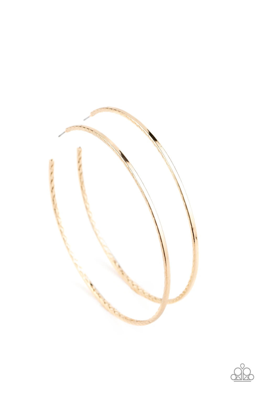 Diamondback Diva - Gold Hoop Earrings