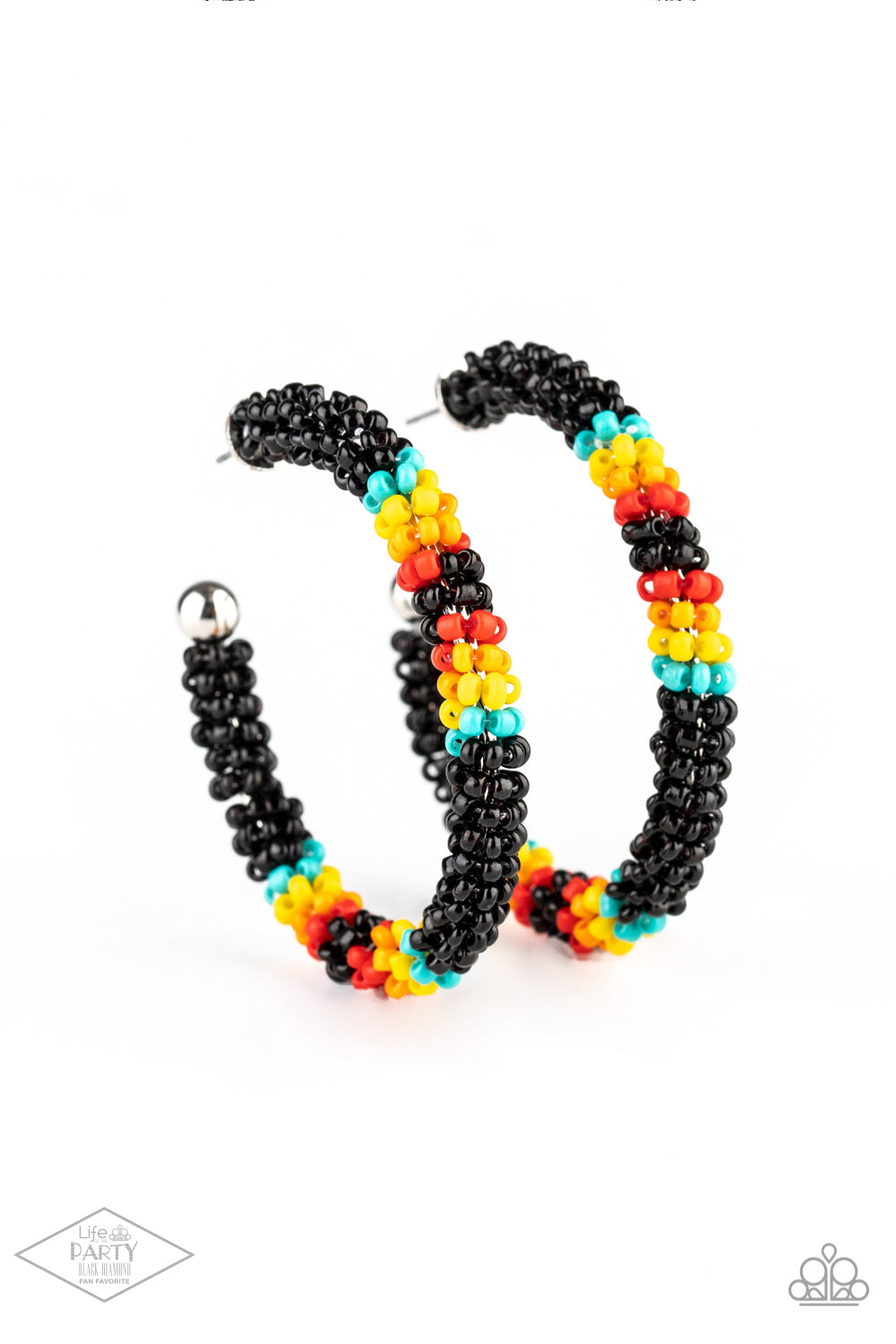 Bodaciously Beaded - Black earrings