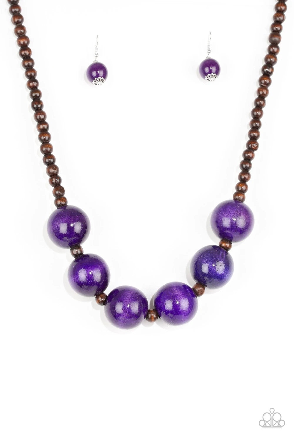 Oh My Miami - Purple - Necklace vintage