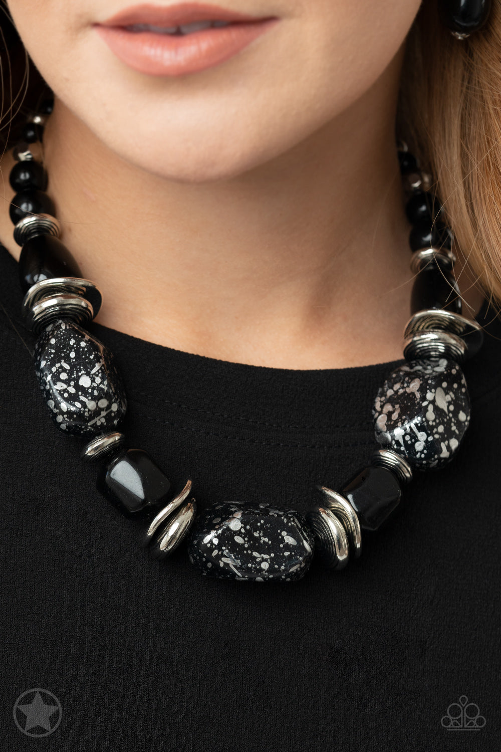 In Good Glazes - Black necklace blockbusters