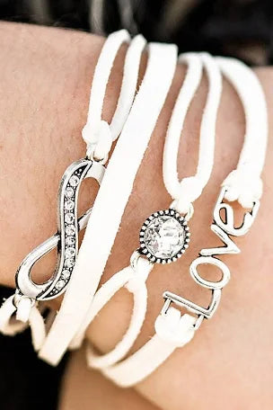 Infinitely Irresistible - White bracelet